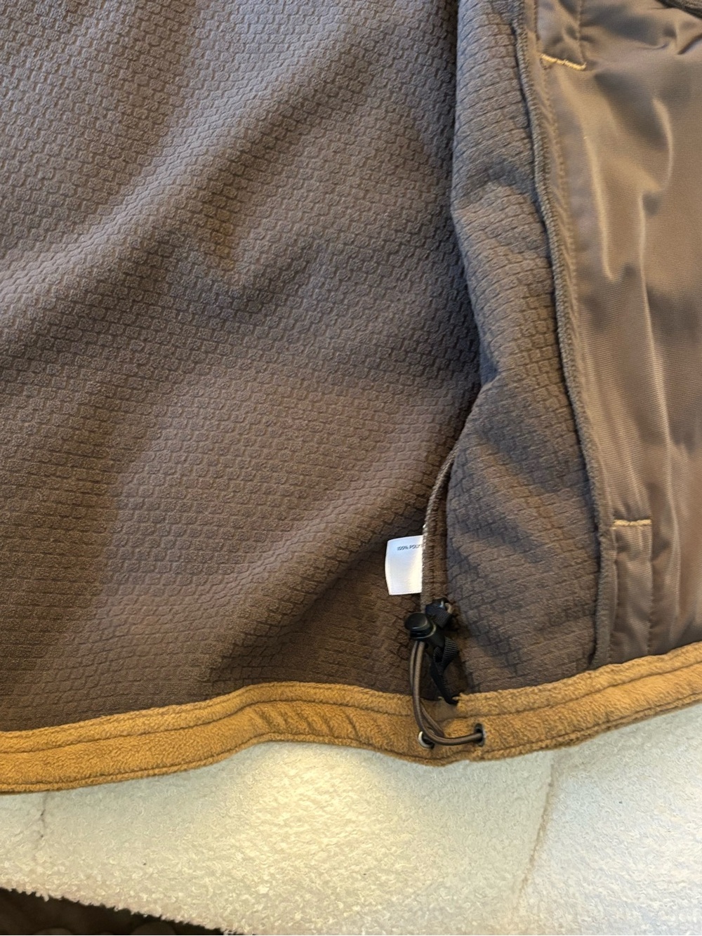 Duluth Trading Co Shoreman's Full Zip Fleece Jacket Brown Men's Large L Regular - Picture 9 of 10